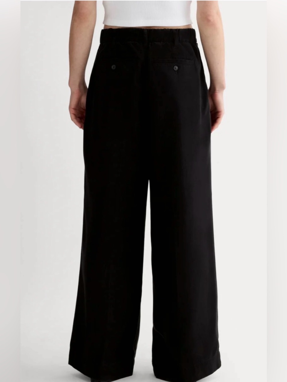 New Everlane THE TROUSER IN BUTTERSOFT Black Size 14 - Picture 12 of 12